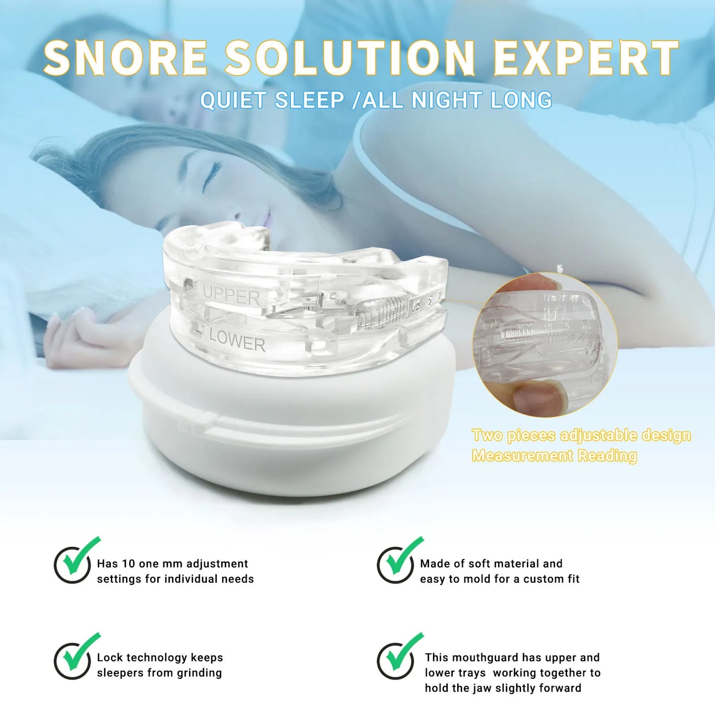 Anti-Snore and Bruxism Mouthguard - Snore Solution Expert